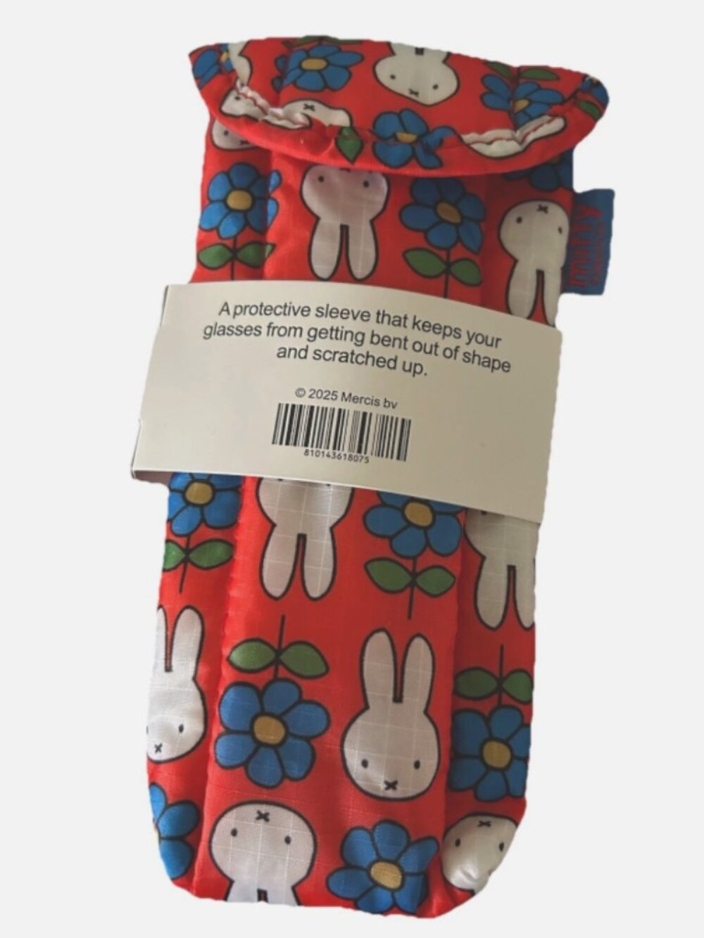 Kawaii Orange Miffy Flower Glasses Case Sleeve Sunglasses Storage Soft Protector